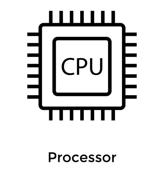 Центральний процесор — стоковий вектор
