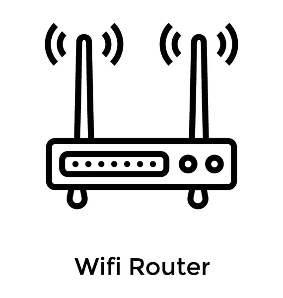 Dispositivo de router wifi — Vector de stock
