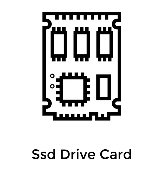 SD-geheugenkaart — Stockvector