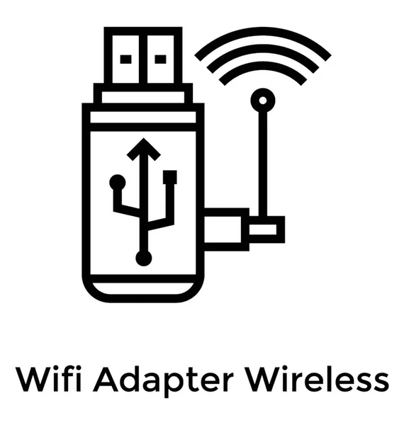 Adaptador USB portátil — Archivo Imágenes Vectoriales