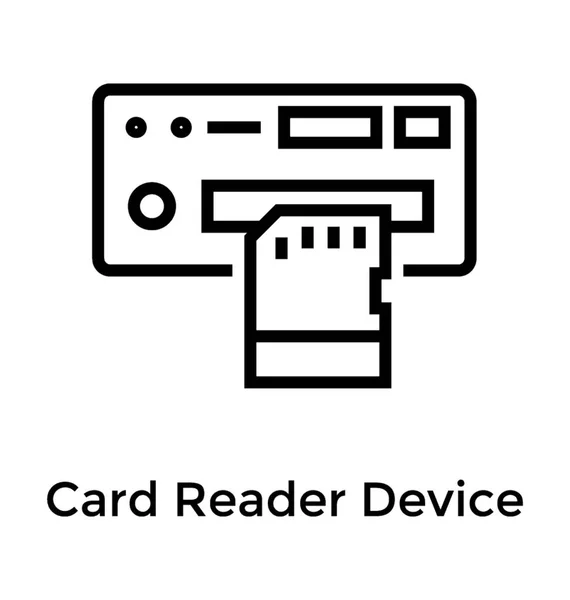 カード リーダー デバイス — ストックベクタ