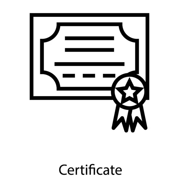 Vektor úspěšnosti certifikátů — Stockový vektor