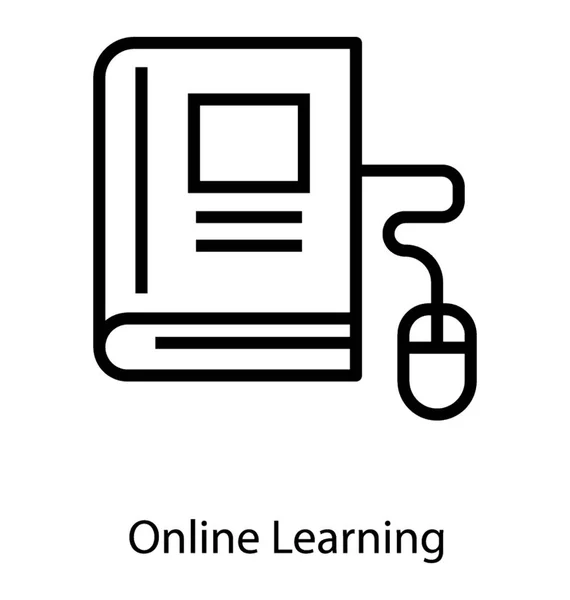 Online Learning Vector — Stock Vector