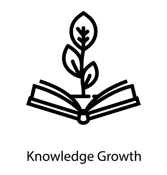 Knowledge Growth Vector — Stock Vector