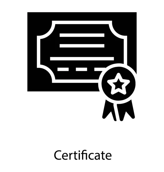 Vektor úspěšnosti certifikátů — Stockový vektor