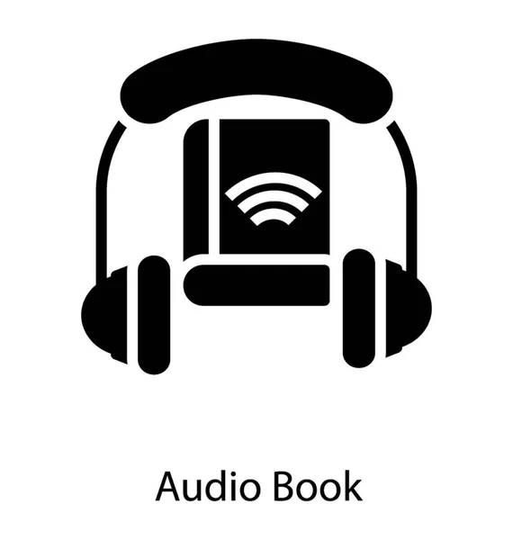 Аудіо книга уроків — стоковий вектор