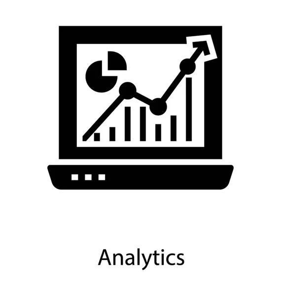 Grafická služba online Analytics — Stockový vektor