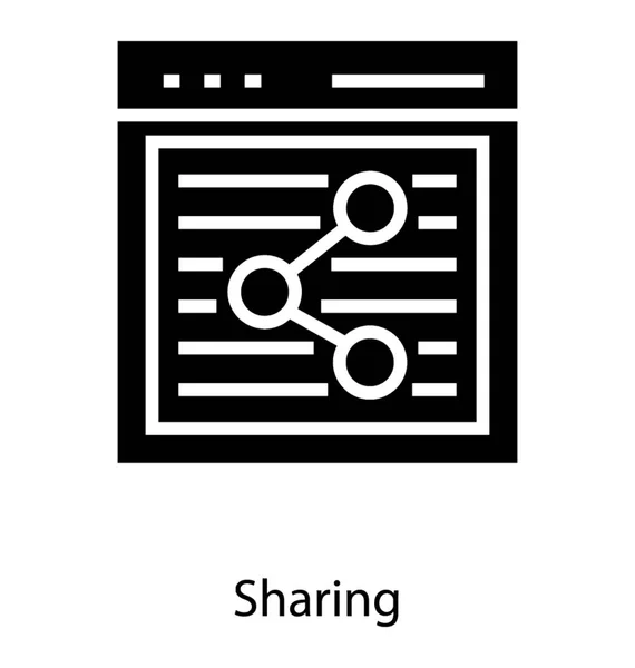 Site web de partage de données — Image vectorielle