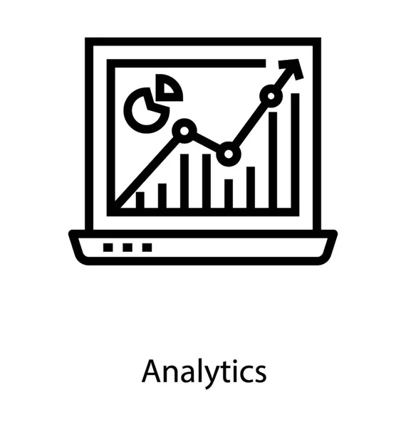 Análisis gráfico en línea — Vector de stock