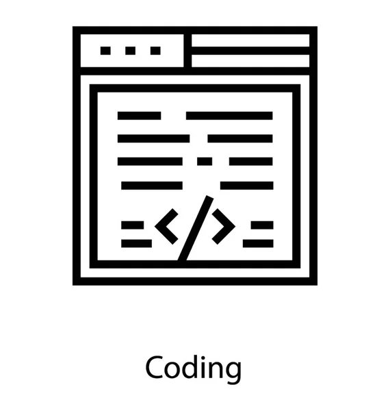 Website Coding Vector — Stock Vector