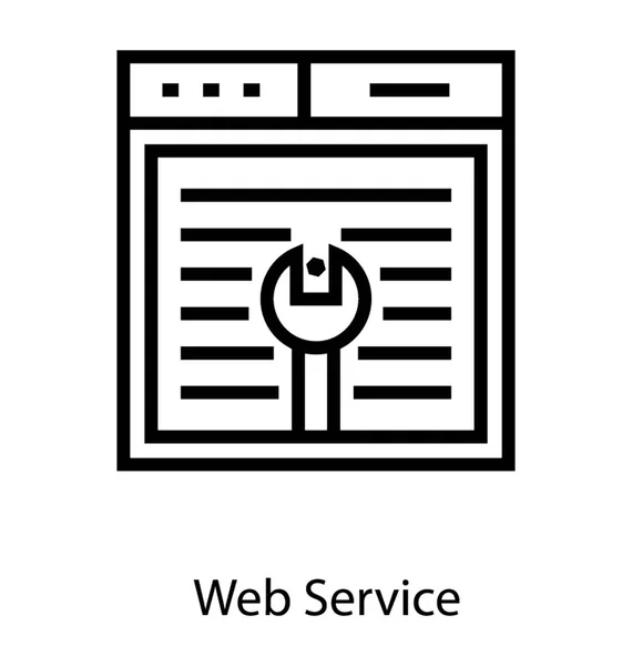 Website-Service-Vektor — Stockvektor