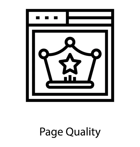 Web Page Quality — Stock Vector