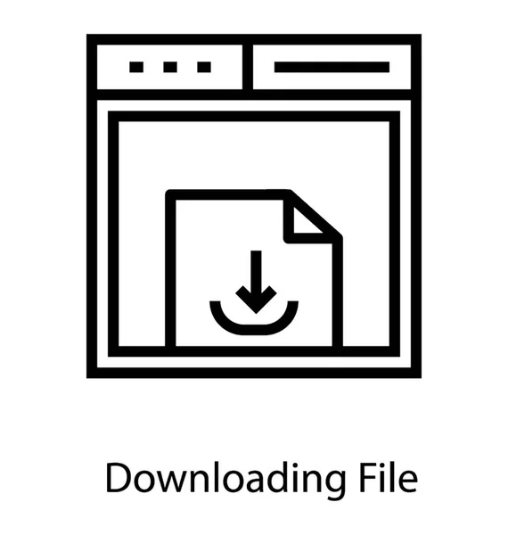 Data Downloading File — Stock Vector