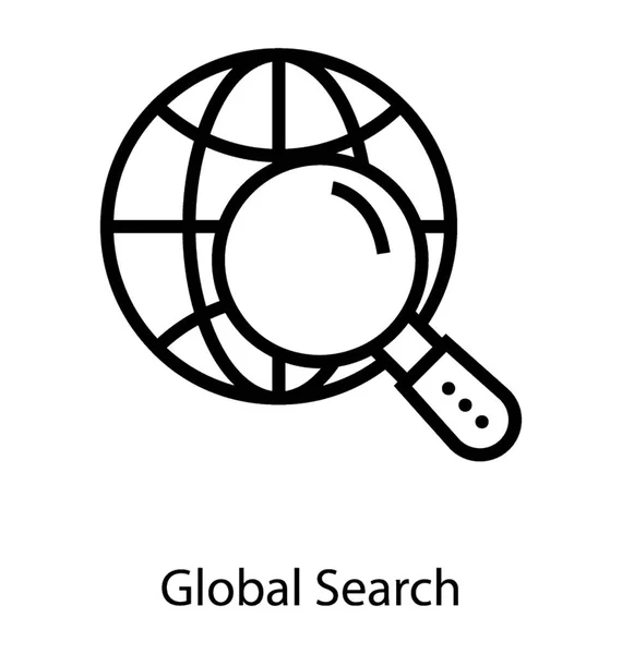 Globalny wektor wyszukiwania — Wektor stockowy