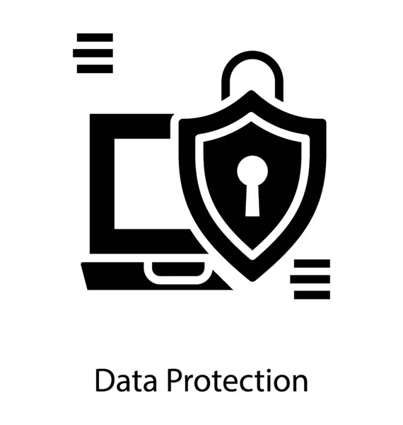Защита цифровых данных — стоковый вектор