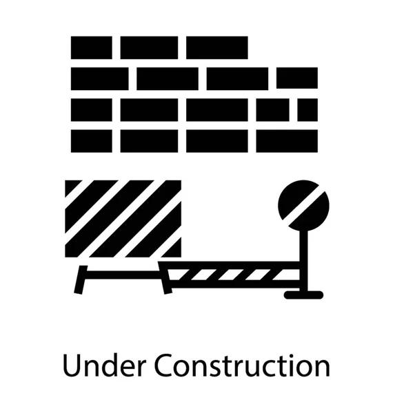 निर्माणाधीन दीवार — स्टॉक वेक्टर