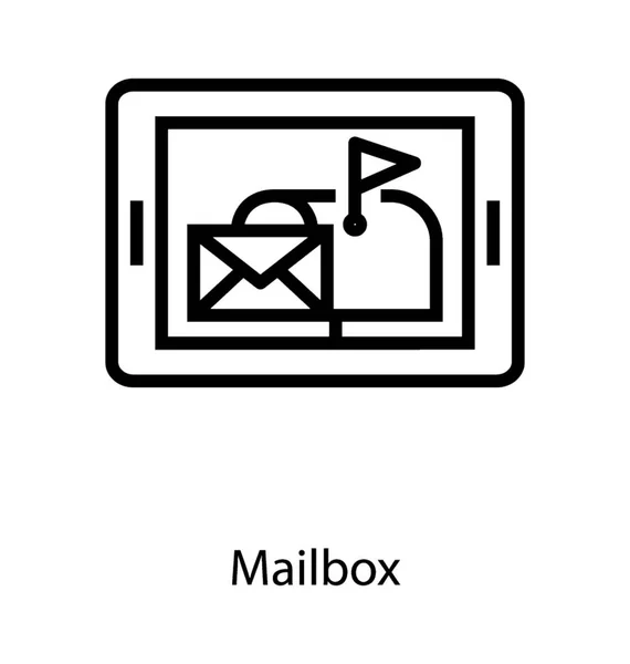 Telefone móvel Caixa de correio — Vetor de Stock