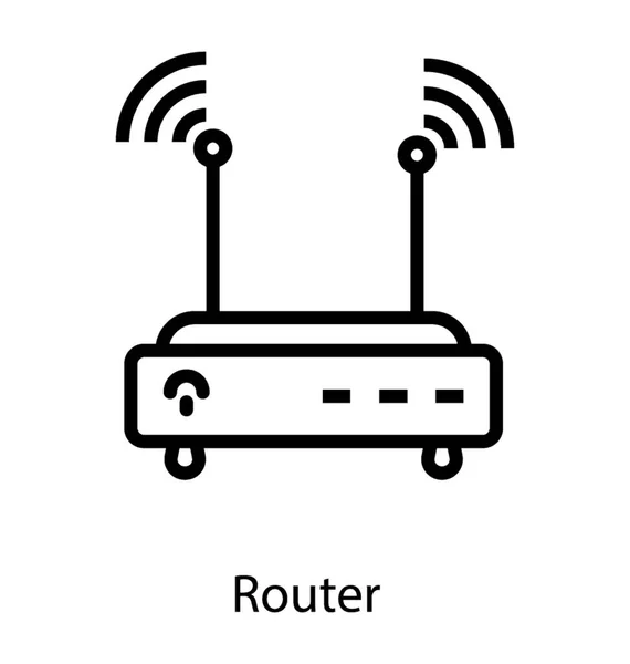 Wifi 路由器设备 — 图库矢量图片