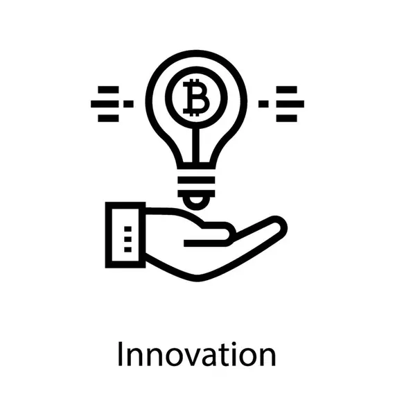 Kreative Bitcoin-Idee — Stockvektor