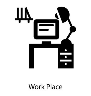 Office çalışma alanı vektörü