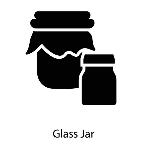 Garrafa de frascos de vidro — Vetor de Stock