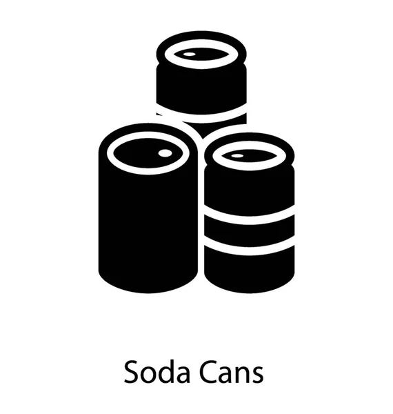 Latas carbonatadas de soda — Vector de stock