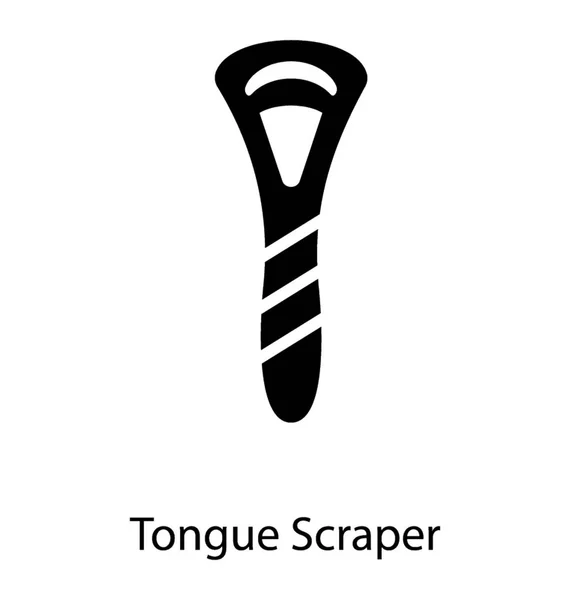 Dil sıyırıcı ürün — Stok Vektör