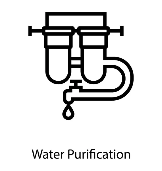 Planta purificadora de água — Vetor de Stock