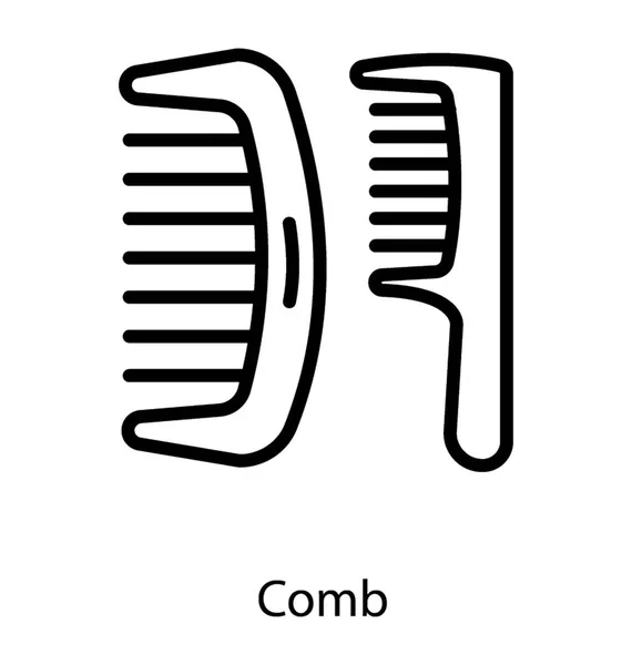 Peine desenredado para el cabello — Archivo Imágenes Vectoriales