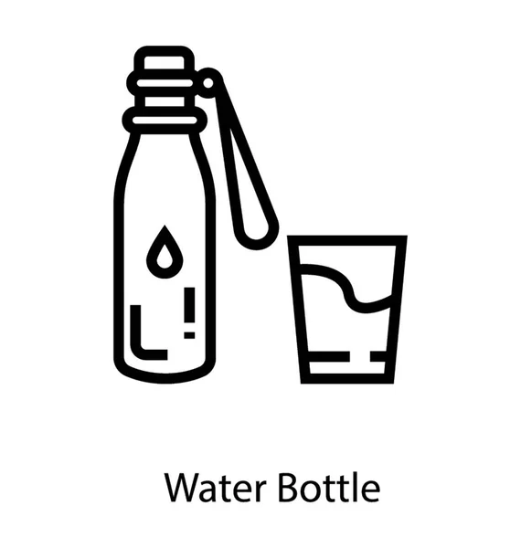 Botella de agua potable — Archivo Imágenes Vectoriales