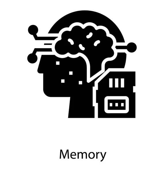 Activité de traitement du cerveau — Image vectorielle