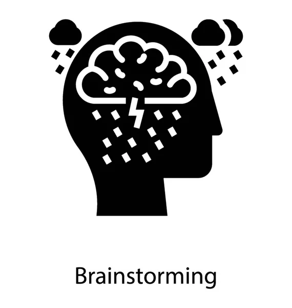 Vettore creativo di Brainstorming — Vettoriale Stock