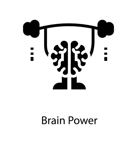 Hersenen macht Vector — Stockvector