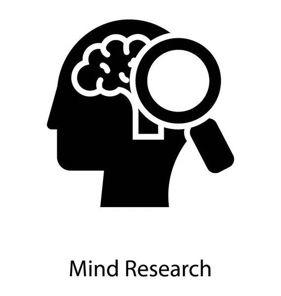Investigação da mente humana —  Vetores de Stock