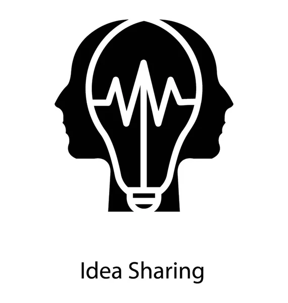 Concepto de compartir ideas — Archivo Imágenes Vectoriales