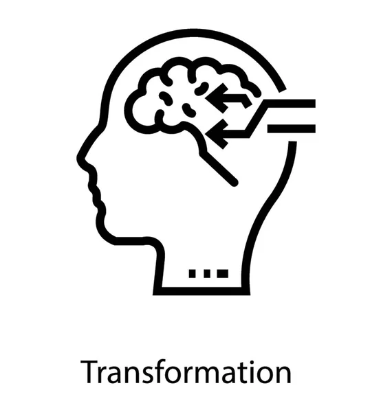 Cyfrowa transformacja mózgu — Wektor stockowy