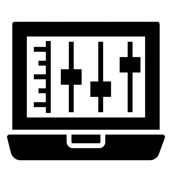 Volume regelaar equalizer — Stockvector