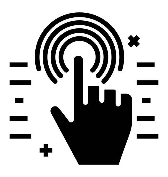 Finger touch-technologie — Stockvector