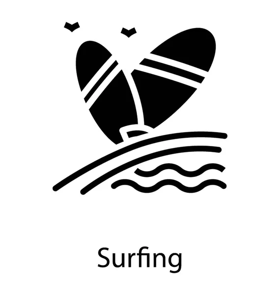 Vecteur de planche de surf — Image vectorielle