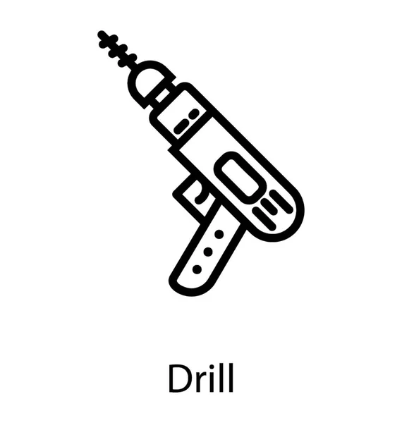 Буріння машина вектор — стоковий вектор