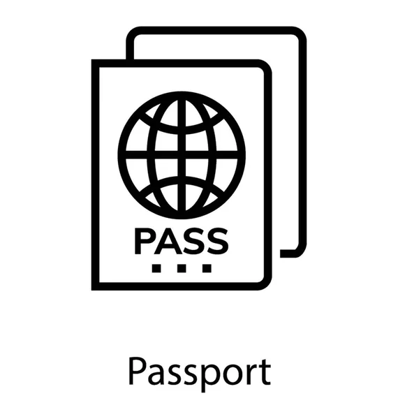 Passaporte de viagem Vector —  Vetores de Stock