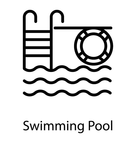 Vettore della piscina — Vettoriale Stock