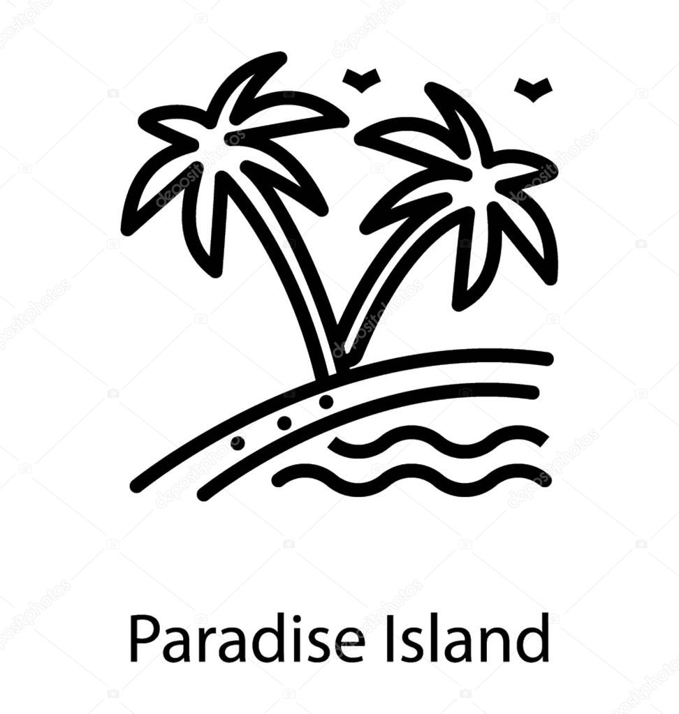 Island Place Vector