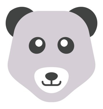 Panda yüz emoticon