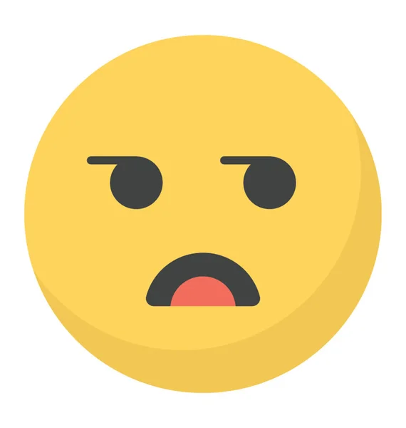 Sedih Wajah Emoji - Stok Vektor