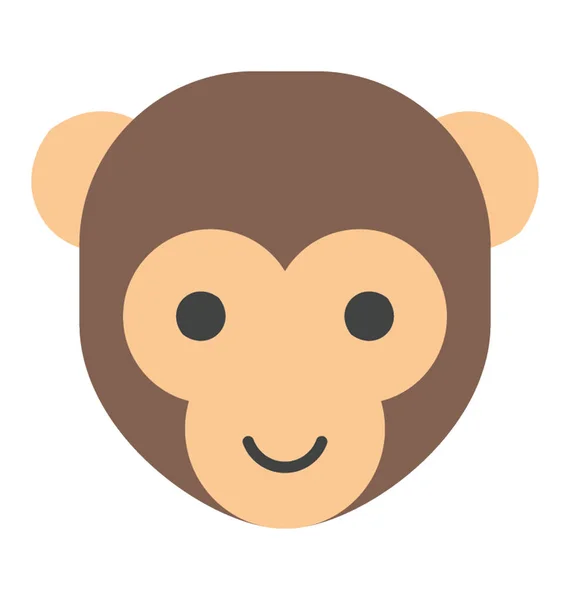 Cara de macaco Emoji — Vetor de Stock