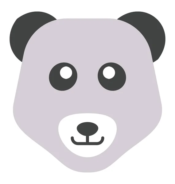 Panda gezicht emoticon — Stockvector