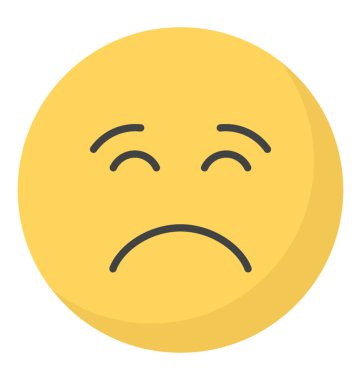 Üzücü yüz emoji