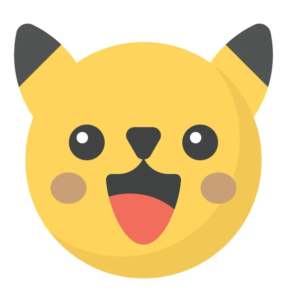 Pokemon-Gesicht-Emoji — Stockvektor