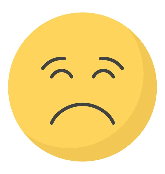 Faccia triste Emoji — Vettoriale Stock